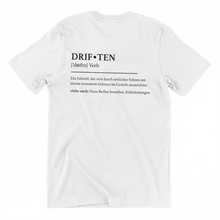 Lade das Bild in den Galerie-Viewer, Driften Definition T-Shirt Backprint
