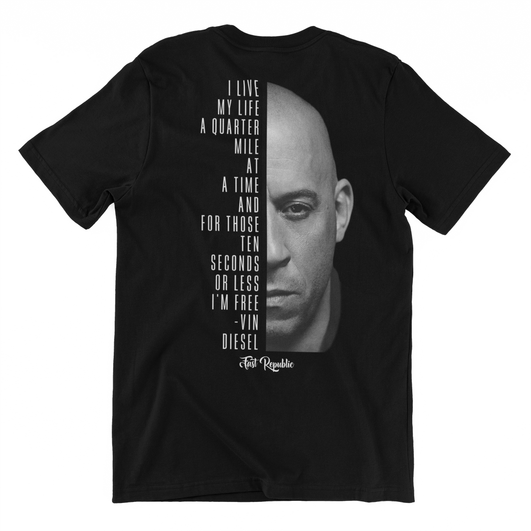 VIN DIESEL T-Shirt Backprint